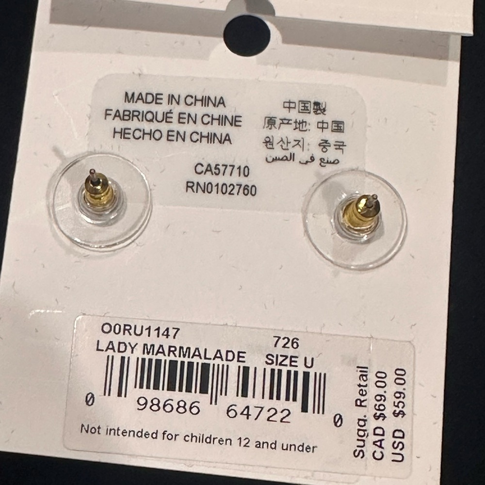 BUYERS APPRECIATION 6/16 Kate Spade Lady Marmalade Earrings Multiple Gems - Picture 3 of 7